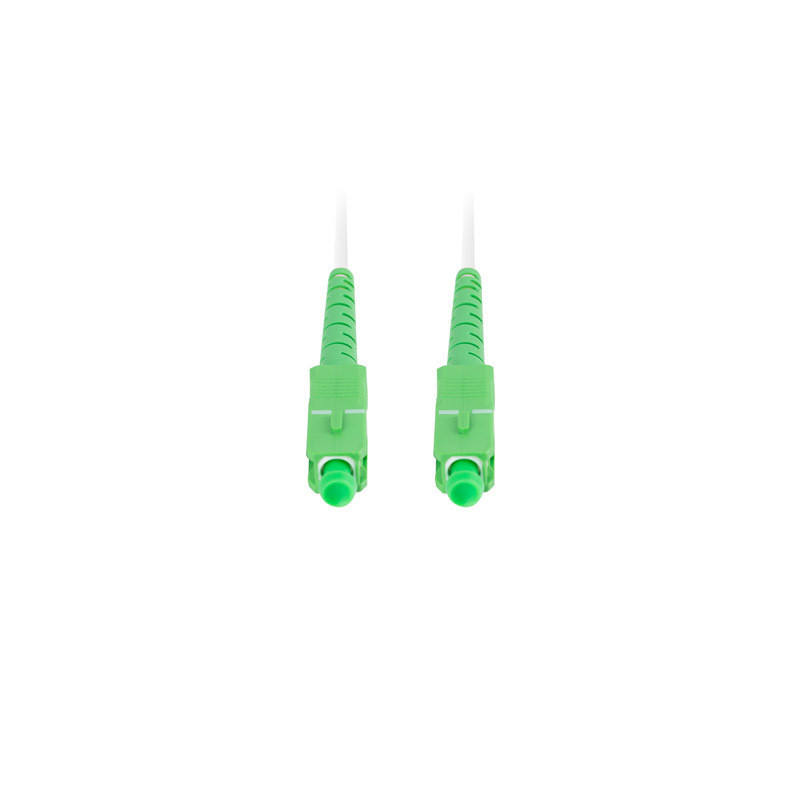 OPTICKÝ PATCHCORD SM SC/APC-SC/APC SIMPLEX 20M LSZH G657B3 3.0MM BÍLÝ