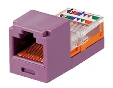 UTP MiniJack RJ45 cat .5 - fialový