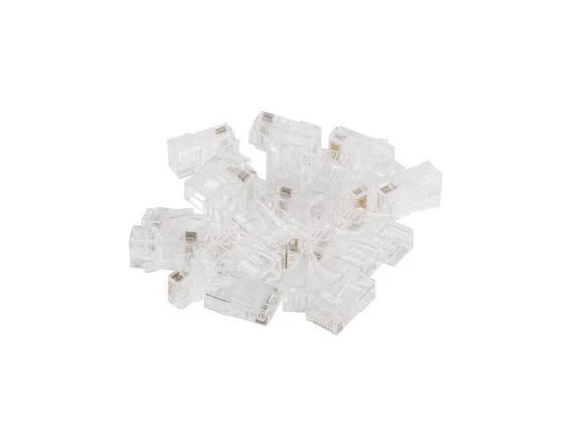 RJ45 CAT.5E UTP KONEKTOR 8P8C PRŮCHOZÍ TYP (20KS)