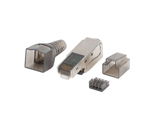 RJ45 CAT.6A FTP KONEKTOR 8P8C  BEZ POUŽITÍ NÁSTROJŮ