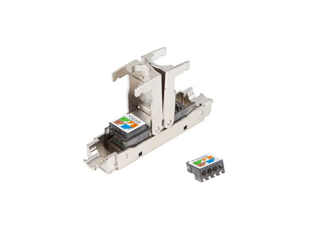 2X RJ45 CAT6A FTP KONEKTOR 8P8C BEZNÁSTROJOVÝ ADAPTÉR