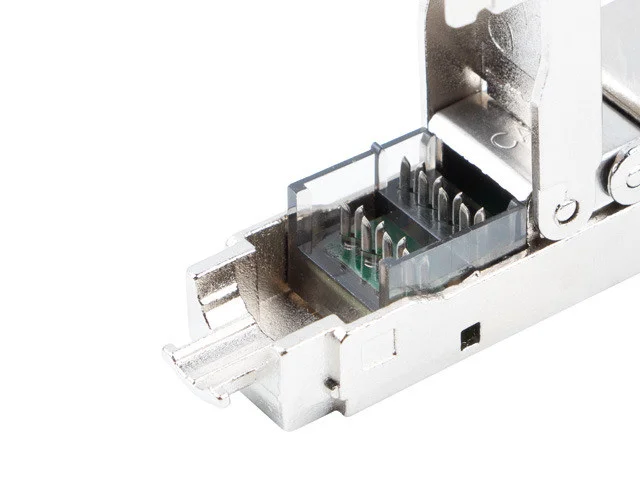 2X RJ45 CAT6A FTP KONEKTOR 8P8C BEZNÁSTROJOVÝ ADAPTÉR