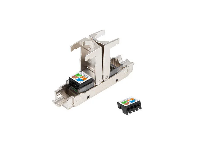 2X RJ45 CAT6 FTP KONEKTOR 8P8C BEZNÁSTROJOVÝ ADAPTÉR