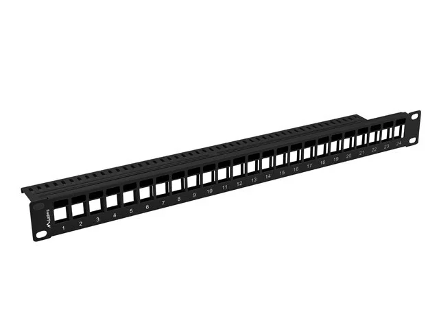 Modulární patch panel 1U PRO  KEYSTONE ČERNÝ