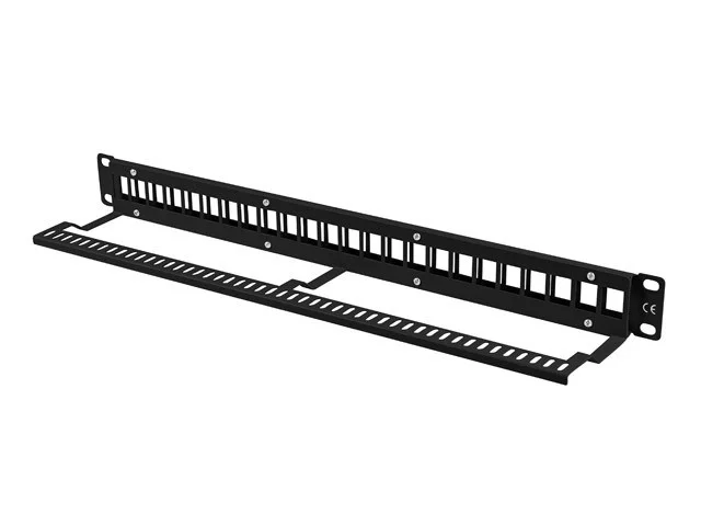 Modulární patch panel 1U PRO  KEYSTONE ČERNÝ