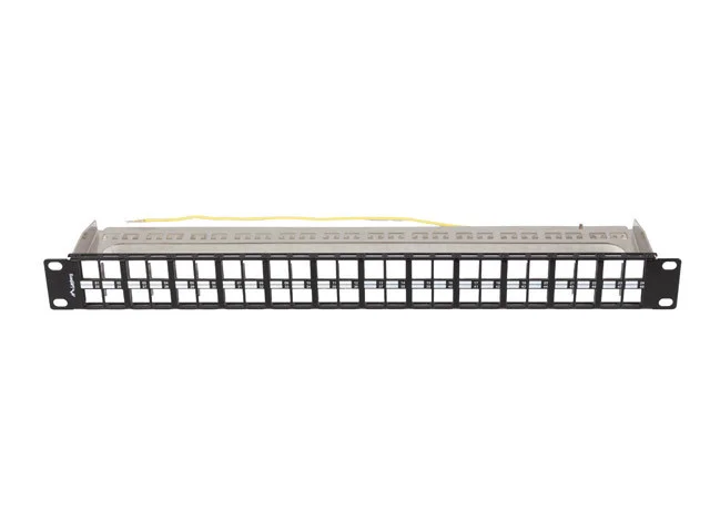 PATCH PANEL PRÁZDNÝ 48 PORTŮ 1U 19" FTP PRO MODULY KEYSTONE ČERNÝ