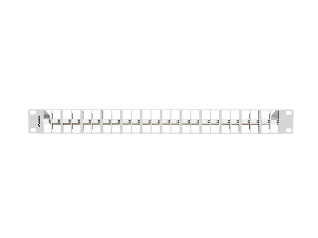 PATCH PANEL PRÁZDNÝ 48 PORTŮ 1U 19" FTP PRO MODULY KEYSTONE ŠEDÝ