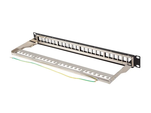 PATCH PANEL 24 PORTŮ 1U 19" FTP PRO MODULY KEYSTONE ČERNÝ