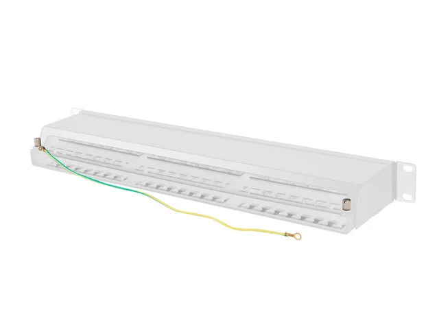 PATCH PANEL 48 PORTŮ 1U 19" CAT.6 FTP STÍNĚNÝ ŠEDÝ