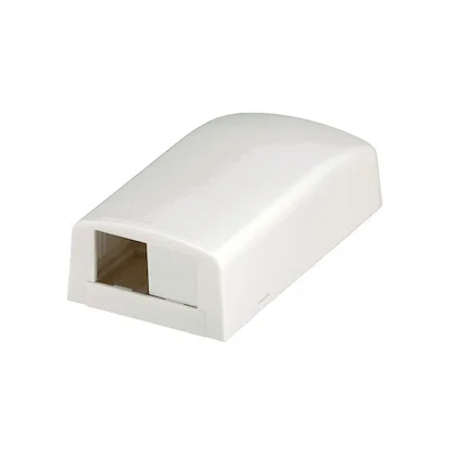 Zásuvka na zeď pro 2 moduly MiniCom - bílá - cat 6.