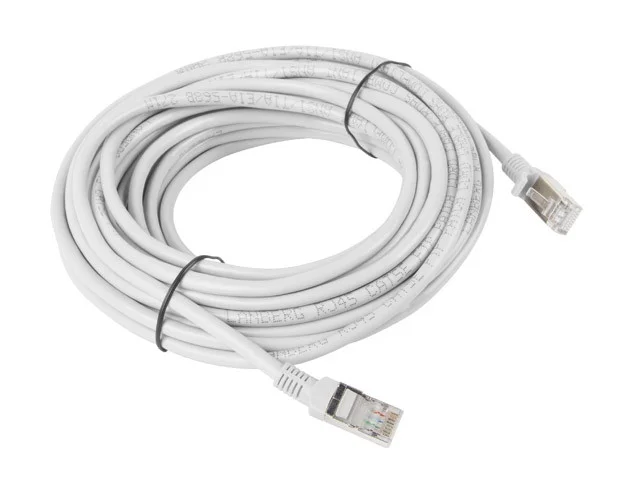 PATCHCORD CAT.5E UTP 10M ŠEDÝ