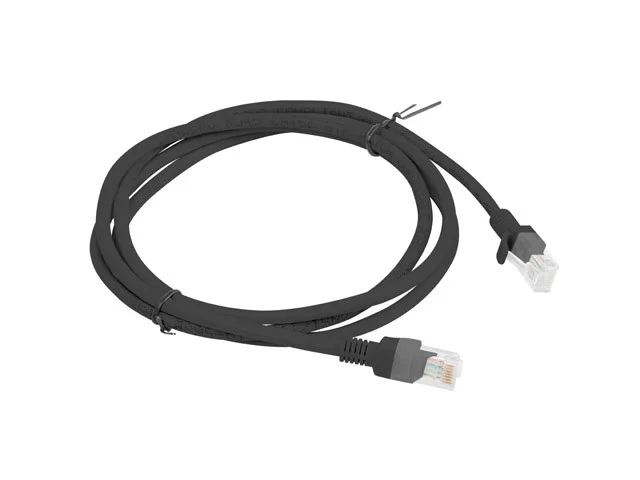 PATCHCORD CAT.5E UTP 1,5 M ČERNÝ