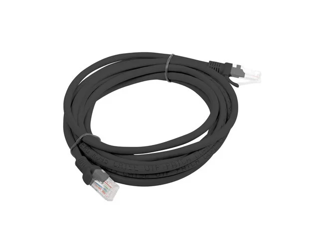 PATCHCORD CAT.5E UTP 3M ČERNÝ