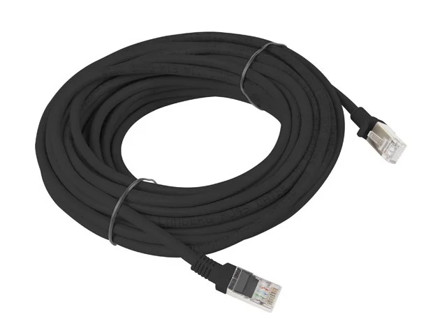 PATCHCORD CAT.5E UTP 10M ČERNÝ