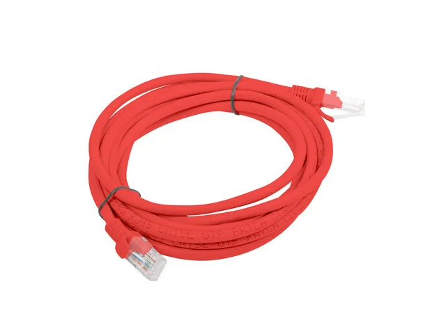 PATCHCORD CAT.5E UTP 3M ČERVENÝ