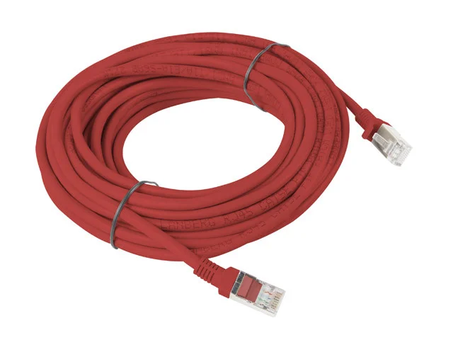 PATCHCORD CAT.5E UTP 10M ČERVENÝ