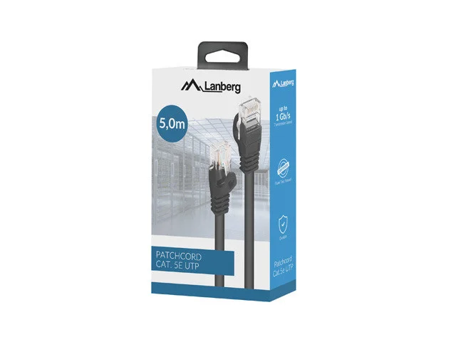 PATCHCORD CAT.5E UTP 5M BLACK  BOX
