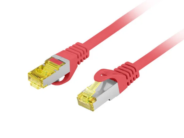 PATCHCORD CAT.6A S/FTP LSZH CU 2M ČERVENÝ