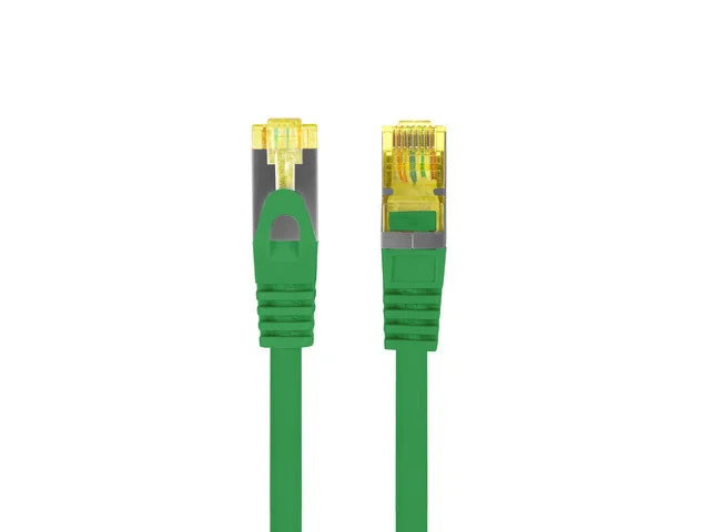 PATCHCORD CAT.6A S/FTP LSZH CU 0,5M ZELENÝ