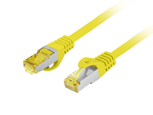 PATCHCORD CAT.6A S/FTP LSZH CU 0,5M ŽLUTÝ