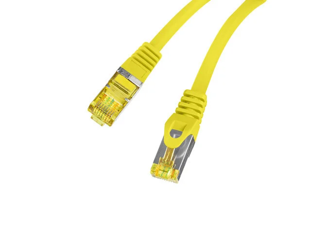 PATCHCORD CAT.6A S/FTP LSZH CU 1M ŽLUTÝ