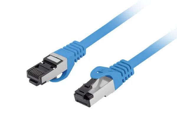PATCHCORD CAT.8.1 S/FTP LSZH CU 0.25M MODRÝ