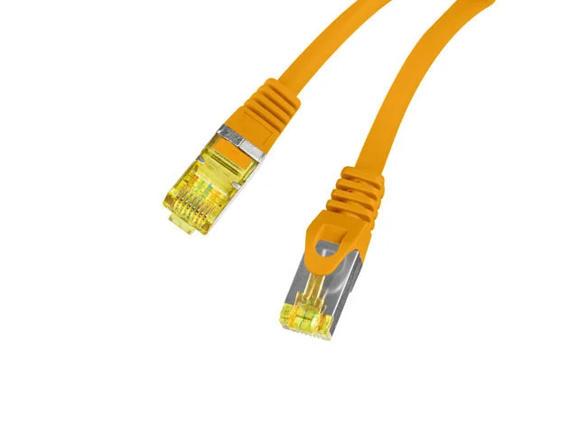 PATCHCORD CAT.6A S/FTP LSZH CU 10M ORANŽOVÝ