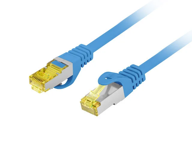PATCHCORD CAT.6A S/FTP LSZH CU 10M MODRÝ