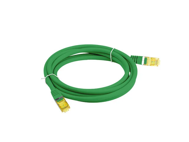 PATCHCORD CAT.6A S/FTP LSZH CU 15M ZELENÝ