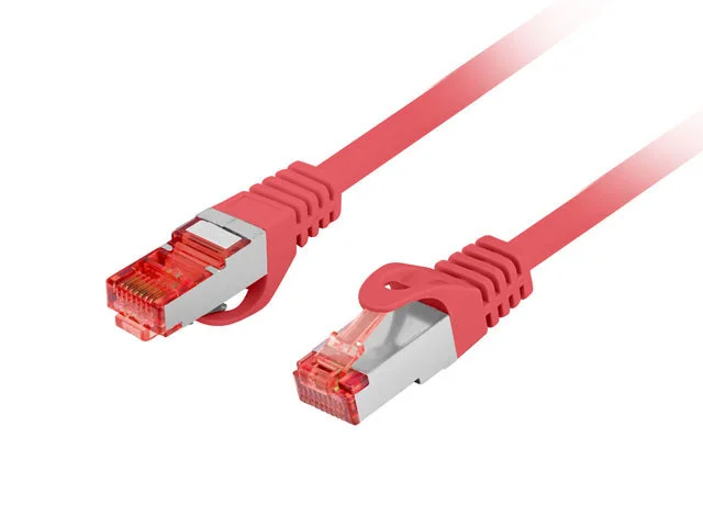 PATCHCORD CAT.6 S/FTP LSZH CU 3M ČERVENÝ