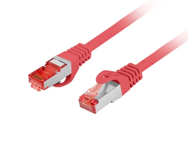 PATCHCORD CAT.6 S/FTP LSZH CU 15M ČERVENÝ
