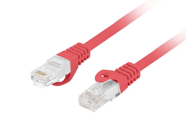PATCHCORD CAT.6 UTP LSZH CU 0,5M ČERVENÝ