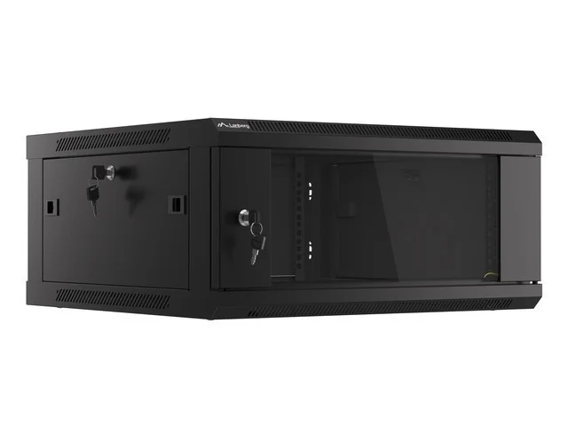 RACKOVÁ SKŘÍŇ 19" PRO MONTÁŽ NA STĚNU 4U/600X600 (FLAT PACK) V2 ČERNÁ