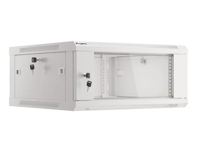 RACKOVÁ SKŘÍŇ 19" PRO MONTÁŽ NA STĚNU 4U/600X600 (FLAT PACK) V2 ŠEDÁ