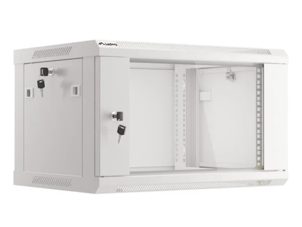 RACKOVÁ SKŘÍŇ 19" PRO MONTÁŽ NA STĚNU 6U/600X450 (FLAT PACK) V2 ŠEDÁ
