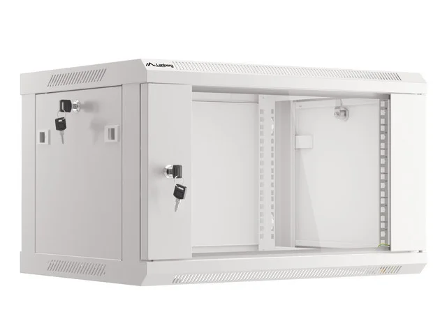 RACKOVÁ SKŘÍŇ 19" PRO MONTÁŽ NA STĚNU 6U/600X450 (FLAT PACK) V2 ŠEDÁ