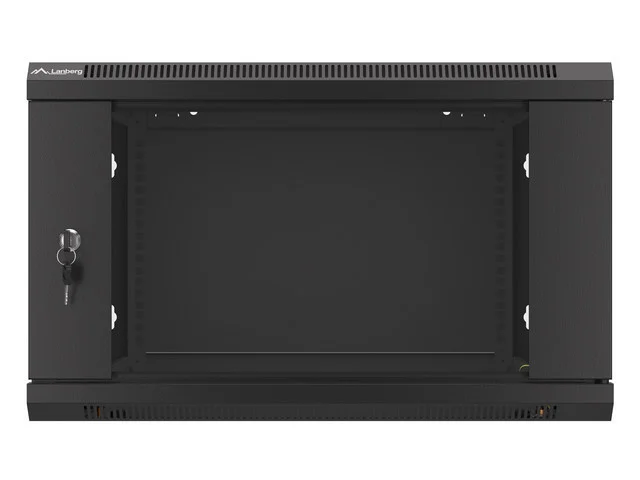 19" RACKOVÁ SKŘÍŇ PRO MONTÁŽ NA STĚNU 6U/600X600 (FLAT PACK) ČERNÁ  V2