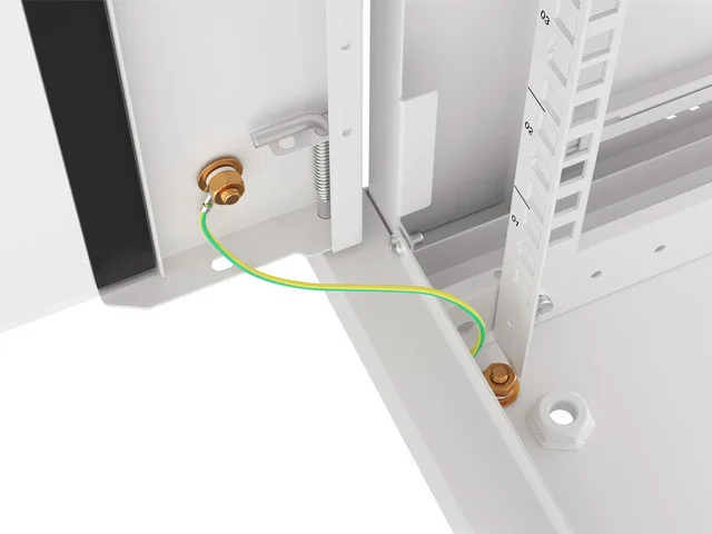 19" RACKOVÁ SKŘÍŇ PRO MONTÁŽ NA STĚNU 6U/600X600 (FLAT PACK) S PROSKLENÝMI DVEŘMI ŠEDÁ  V2