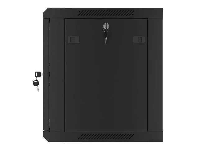 19" RACKOVÁ SKŘÍŇ PRO MONTÁŽ NA STĚNU 9U/600X450 (FLAT PACK) V2 ČERNÁ