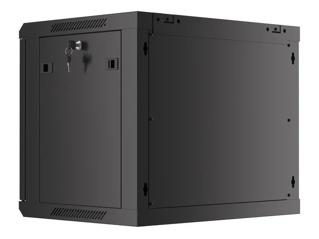 19" RACKOVÁ SKŘÍŇ PRO MONTÁŽ NA STĚNU 9U/600X450 (FLAT PACK) V2 ČERNÁ