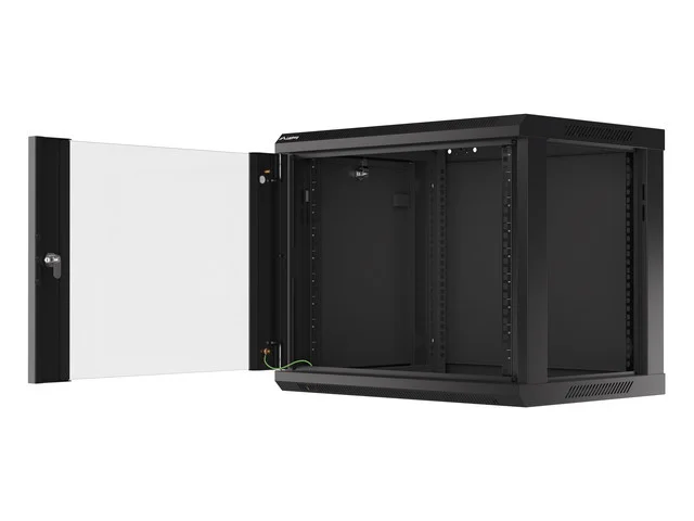19" RACKOVÁ SKŘÍŇ PRO MONTÁŽ NA STĚNU 9U/600X450 (FLAT PACK) V2 ČERNÁ