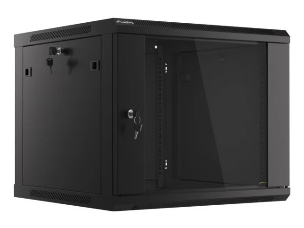 RACKOVÁ SKŘÍŇ 19" PRO MONTÁŽ NA STĚNU 9U/600X600 (FLAT PACK) V2 ČERNÁ