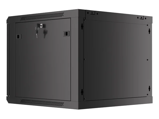 RACKOVÁ SKŘÍŇ 19" PRO MONTÁŽ NA STĚNU 9U/600X600 (FLAT PACK) V2 ČERNÁ
