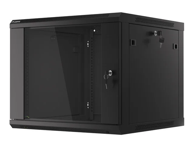 RACKOVÁ SKŘÍŇ 19" PRO MONTÁŽ NA STĚNU 9U/600X600 (FLAT PACK) V2 ČERNÁ