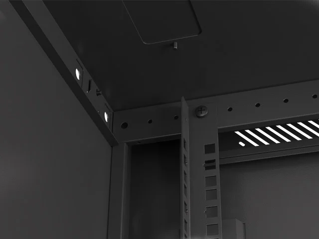 RACKOVÁ SKŘÍŇ 19" PRO MONTÁŽ NA STĚNU 9U/600X600 (FLAT PACK) V2 ČERNÁ