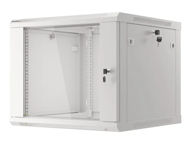 RACKOVÁ SKŘÍŇ 19" PRO MONTÁŽ NA STĚNU 9U/600X600 (FLAT PACK) V2 ŠEDÁ