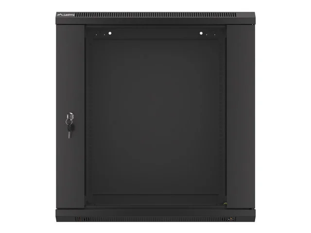19" RACKOVÁ SKŘÍŇ PRO MONTÁŽ NA STĚNU 12U/600X450 (FLAT PACK) ČERNÁ  V2