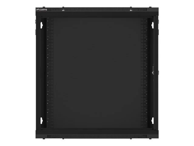19" RACKOVÁ SKŘÍŇ PRO MONTÁŽ NA STĚNU 12U/600X450 (FLAT PACK) ČERNÁ  V2