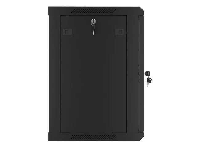 19" RACKOVÁ SKŘÍŇ PRO MONTÁŽ NA STĚNU 12U/600X450 (FLAT PACK) ČERNÁ  V2