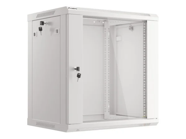 19" RACKOVÁ SKŘÍŇ 12U/600X450 (FLAT PACK) ŠEDÁ  V2